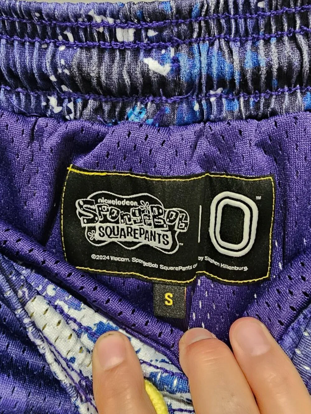 Overtime SpongeBob Mesh Basketball Shorts Men's Size S Gym Streetwear